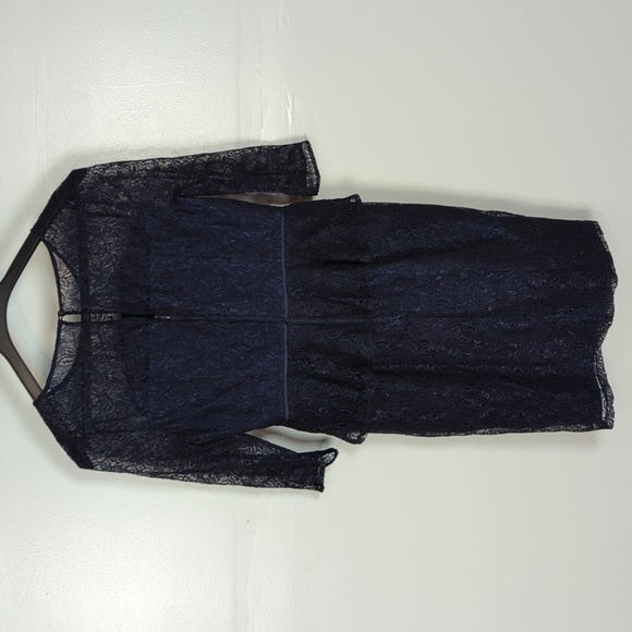 Adrianna Papell Lace Peplum Sheath Dress - Picture 8 of 13